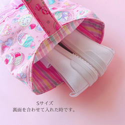 入園入学2025 入園入学3点セット ピンク 女の子 かわいい リボン レッスンバッグ 体操服袋 ナップサック 上靴袋 9枚目の画像