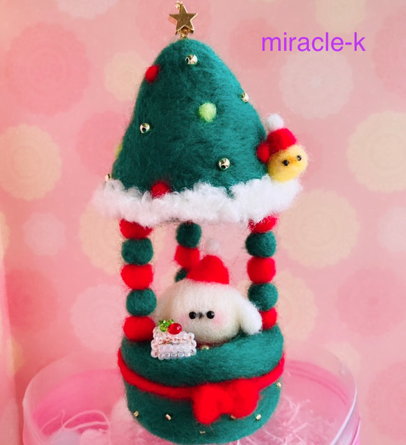 ハンドメイド★羊毛フェルト　クリスマス　猫　サンタクロース cat-01_1000x.jpg?v=1728370998