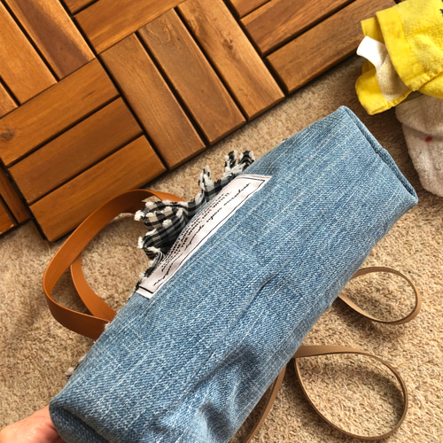 フリルデニムリメイクバッグ トートバッグ 6shop 通販 16763802