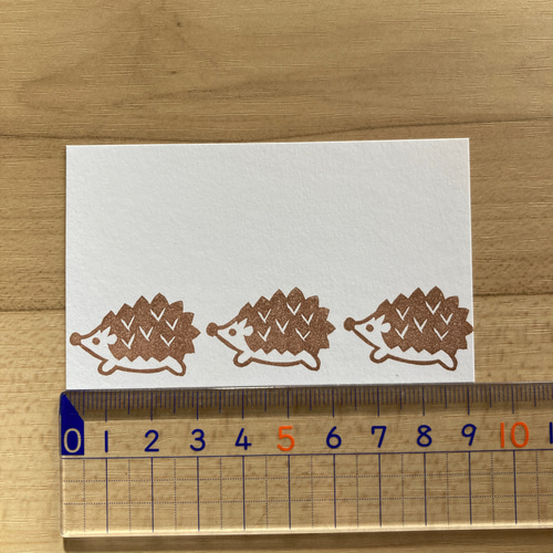 並べてかわいい♡ハリネズミの消しゴムはんこ はんこ・スタンプ