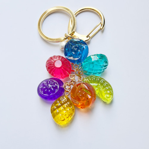 特盛り♡メキシカンカラフルなドロップキーホルダー チャーム バッグ