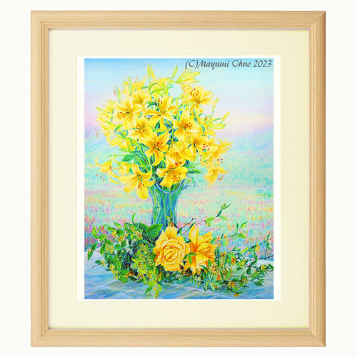 アクリル額☆アメリカで版画化 花の絵 花 フラワー アート アクリル額☆アメリカで版画化 花の絵 花 フラワー アート