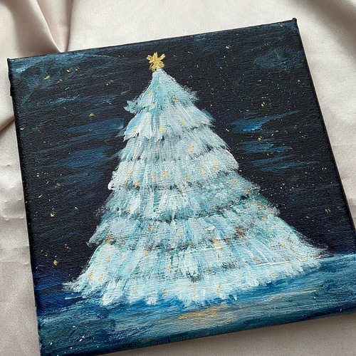 クリスマス クリスマスツリー 絵画 アート モダン インテリア 