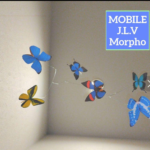 蝶 蝶々 モルフォ モビール バタフライ Butterfly モビール J.L.V