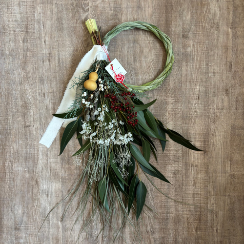 今から使えるレモングラスのしめ縄リース2ウェイ リース Green＋Lab