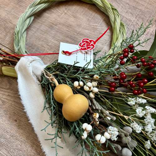 今から使えるレモングラスのしめ縄リース2ウェイ リース Green＋Lab