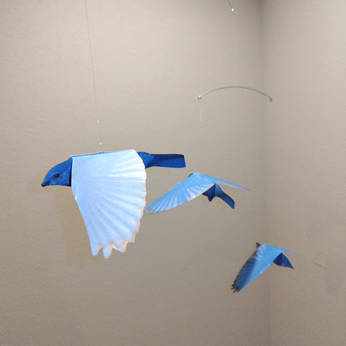 青い鳥 ブルーバード 小鳥 モビール モビール J.L.V FRANCE 通販