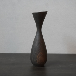 Flower vase  Oak オーク　鉄媒染　フラワーベース　受注製作 1枚目の画像