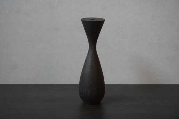 Flower vase  Oak オーク　鉄媒染　フラワーベース　受注製作 2枚目の画像