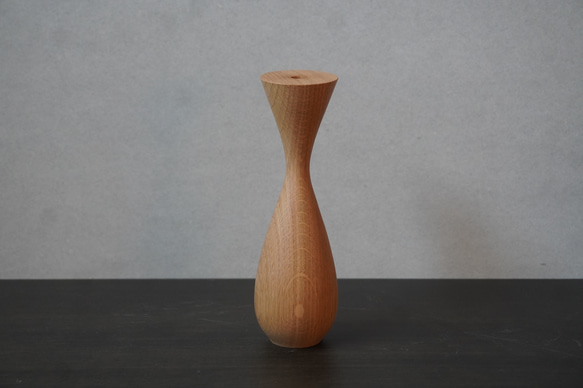 Flower vase  Oak オーク　クリヤ　フラワーベース 2枚目の画像