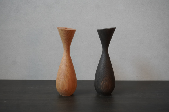 Flower vase  Oak オーク　クリヤ　フラワーベース 9枚目の画像