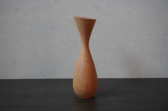 Flower vase  Oak オーク　クリヤ　フラワーベース 1枚目の画像