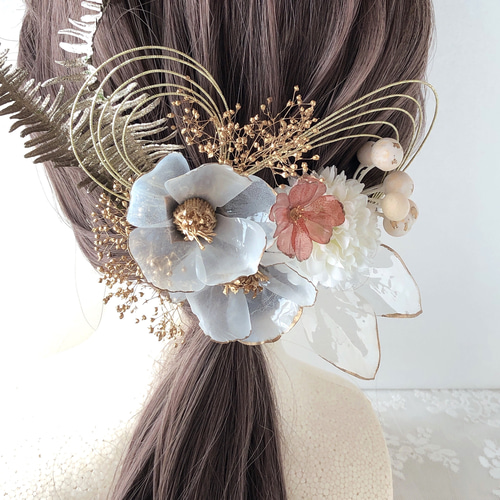 和装髪飾り　椿髪飾りセット成人式髪飾り卒業式袴着物振袖ヘアアクセサリー七五三 髪飾り つまみ細工 成人式 卒業式 袴 和装 振袖| きもの館 創美苑