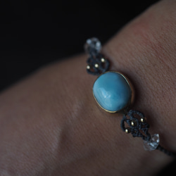 larimar brass bracelet (asanagi) 7枚目の画像