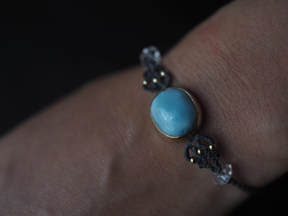 larimar brass bracelet (asanagi) 7枚目の画像