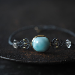 larimar brass bracelet (asanagi) 8枚目の画像