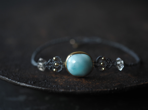 larimar brass bracelet (asanagi) 8枚目の画像