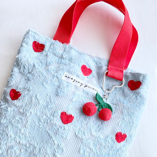 ブラックWデニム♡ハートフラワー刺繍の3wayバッグ♡リュック♡ストーン付き 予約販売】フラワー刺繍デニムトートバッグ | KISHIKA