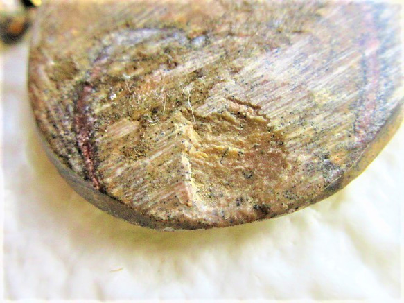 A３１　ネックレス　石化アンモナイト　レオパードスキンジャスパー　天然石　天然石ビーズアクセサリー 9枚目の画像
