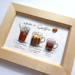 〈3種のコーヒー〉シーグラスアート 2枚目の画像