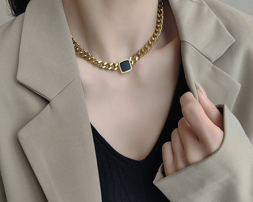 ニードルズ　ネックレス　オニキス Needles/ニードルズ Necklace - Black Onyx [アクセサリー