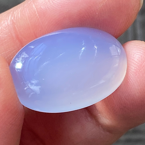 亜透明の静かなる青♢ナミビアンカルセドニー ブルー ルース03 天然石