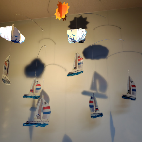 帆船モビール ⛵️ ヨット 6艇 モビール 船 帆船 モビール J.L.V FRANCE 通販