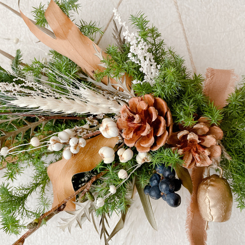 ドライフラワースワッグ 男前インテリアネイティブフラワー