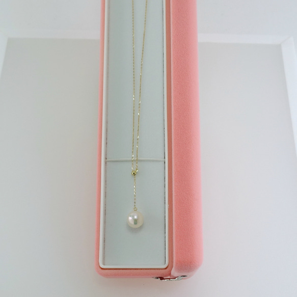 オーダー品　55ｃｍ　K18 アコヤ真珠ネックレス 8.0mm～8.5ｍｍ 5枚目の画像