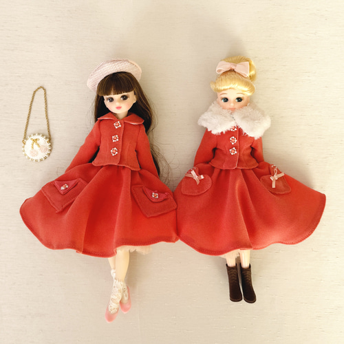 リカちゃん レトロ フレアスカート パニエ セット ブライス