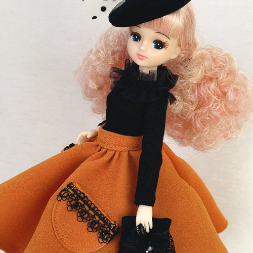 リカちゃん レトロ フレアスカート パニエ セット ブライス その他人形