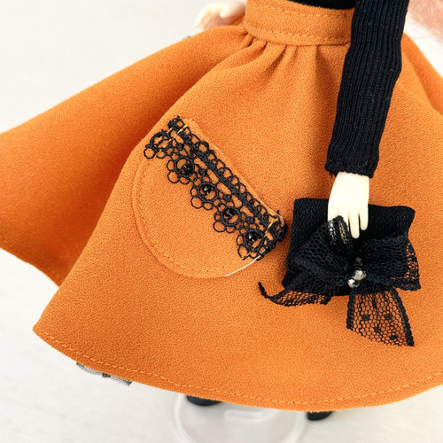 リカちゃん レトロ フレアスカート パニエ セット ブライス