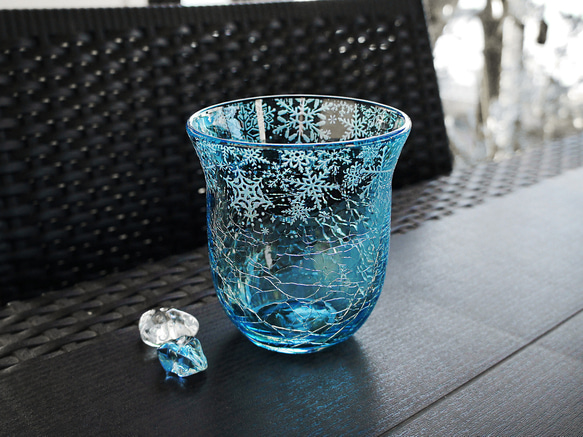 水縹雪華タンブラー 5枚目の画像