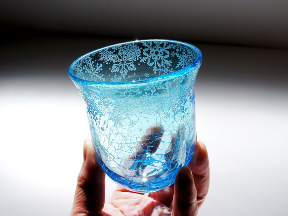 水縹雪華タンブラー 2枚目の画像