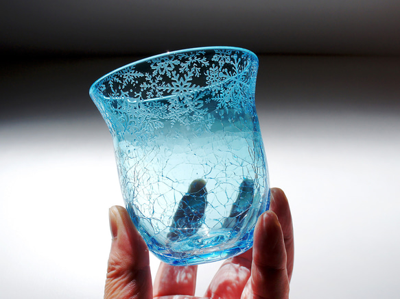 水縹雪華タンブラー 1枚目の画像