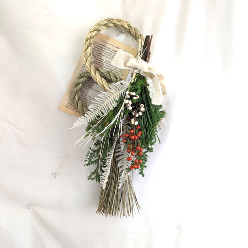 冬の新作）2024早割 しめ縄スワッグ＆お正月飾り casual2WAYタイプ