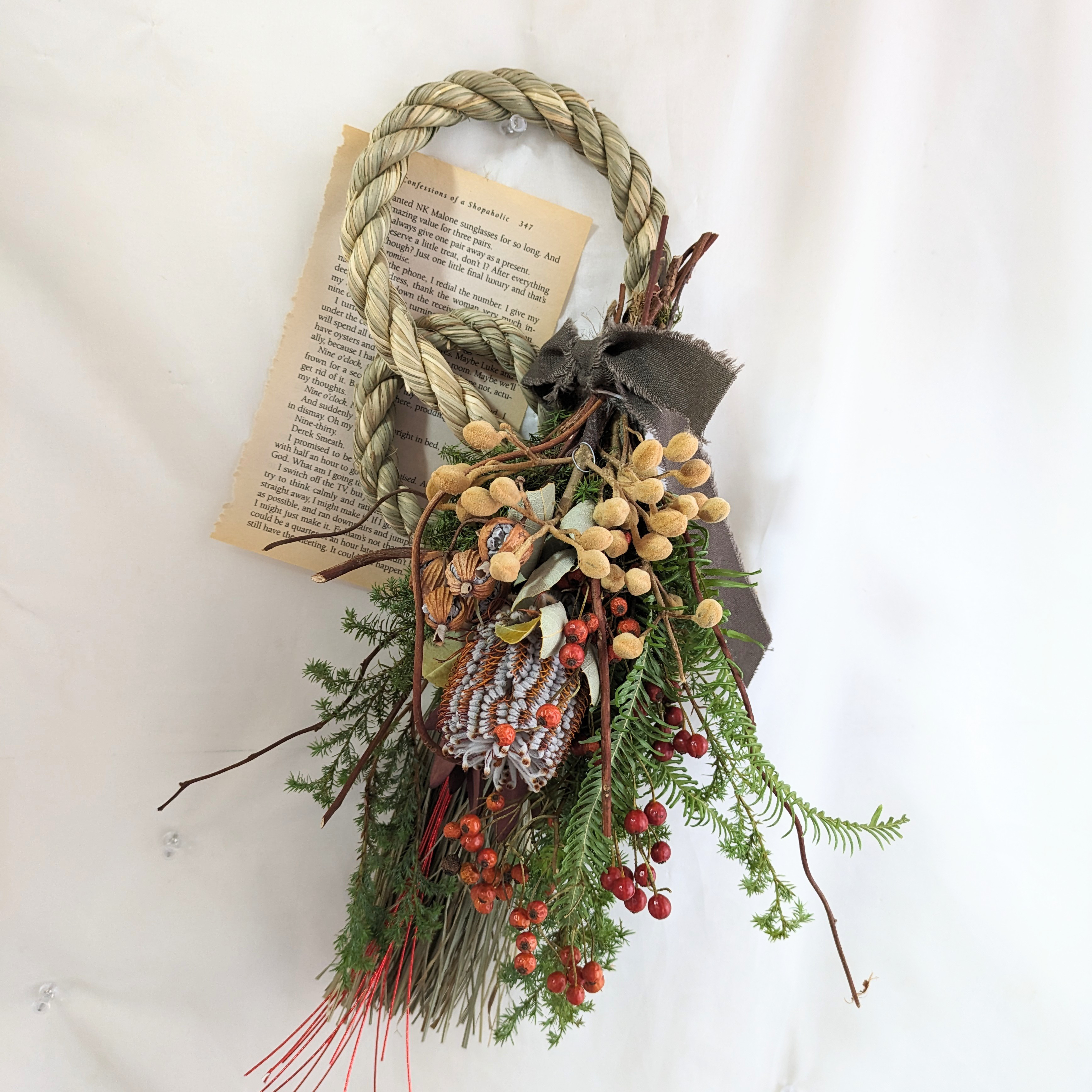 80size スワッグ 2024✧*° °*✧２ｗａｙ♥しめ縄飾り 正月飾り