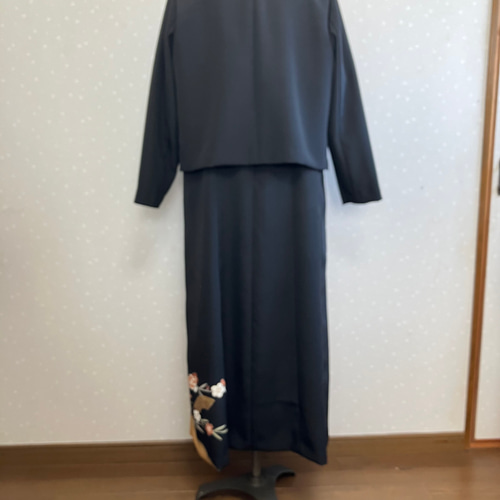 No.161留袖ドレスプリンセスラインワンピースとボレロ　13号L〜LL No.161留袖ドレスプリンセスラインワンピースとボレロ 13号L〜LL