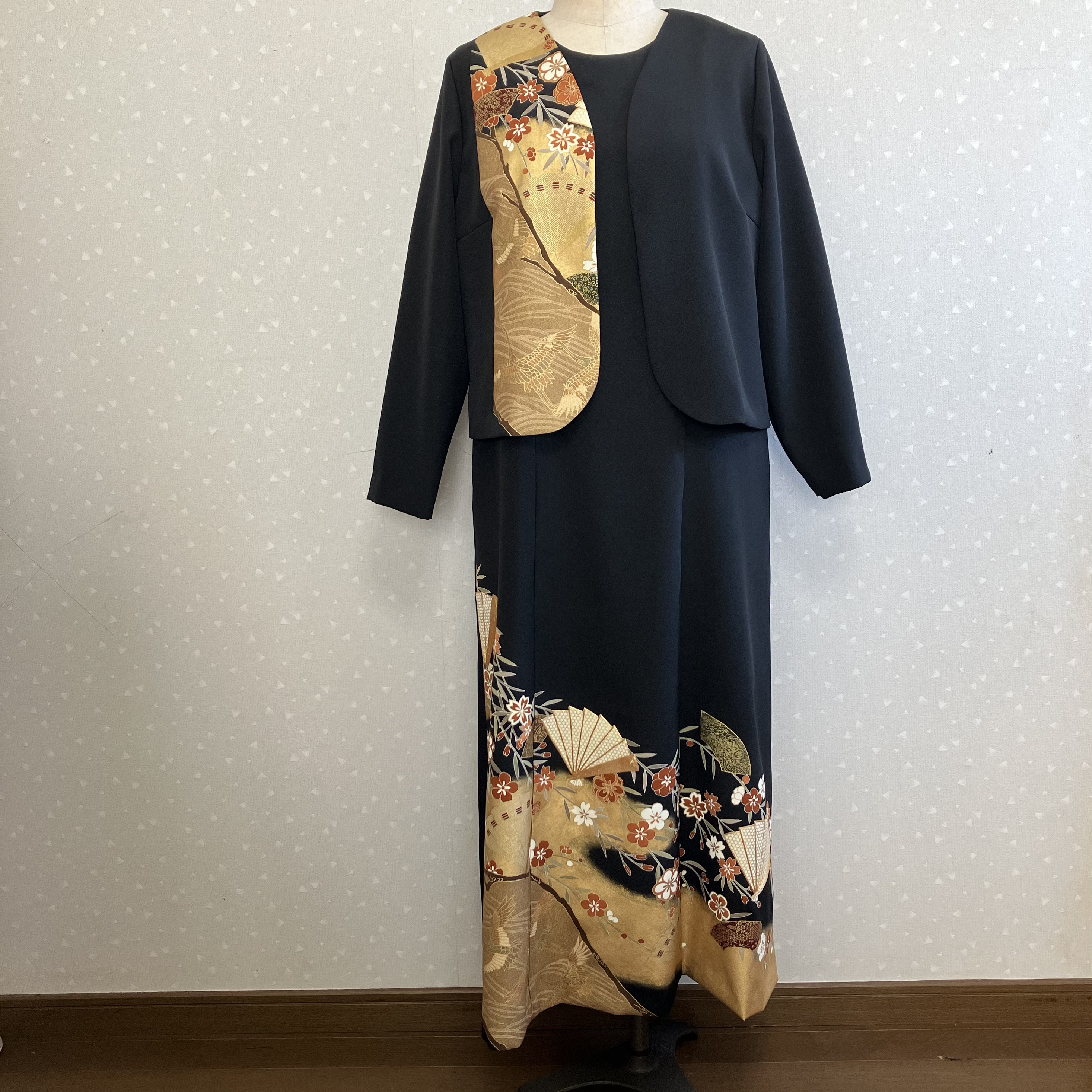 No.161留袖ドレスプリンセスラインワンピースとボレロ　13号L〜LL No.161留袖ドレスプリンセスラインワンピースとボレロ 13号L〜LL