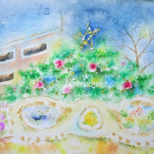 ✻【原画】ノエルの街をⅡ 夜の回転木馬 / ポテとゆきだるまん no.181