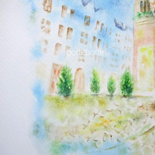 ✻【原画】ノエルの街をⅡ 夜の回転木馬 / ポテとゆきだるまん no.181