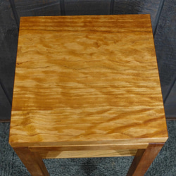 サイドテーブル　花台　コンソールテーブル　シンプル　おしゃれ　アメリカンブラックチェリー無垢材　ちょっと贅沢 4枚目の画像