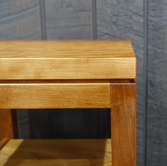 サイドテーブル　花台　コンソールテーブル　シンプル　おしゃれ　アメリカンブラックチェリー無垢材　ちょっと贅沢 5枚目の画像