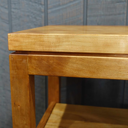 サイドテーブル　花台　コンソールテーブル　シンプル　おしゃれ　アメリカンブラックチェリー無垢材　ちょっと贅沢 6枚目の画像