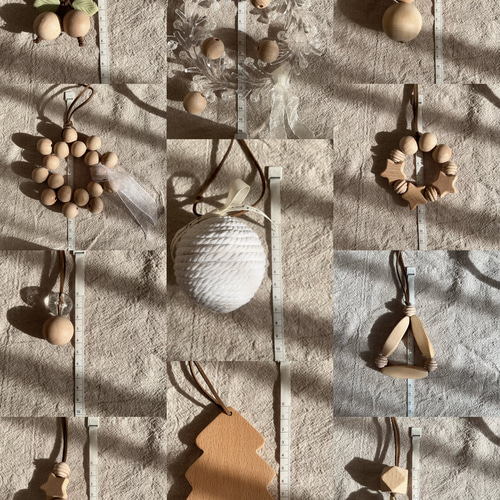 クリスマスオーナメント 11点セット ハンドメイドNEW メモセット