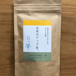 元気力アップ茶。（熱湯を注ぐだけ。ティーバッグタイプ10P入り）漢方スタイリストのブレンド茶シリーズ 1枚目の画像