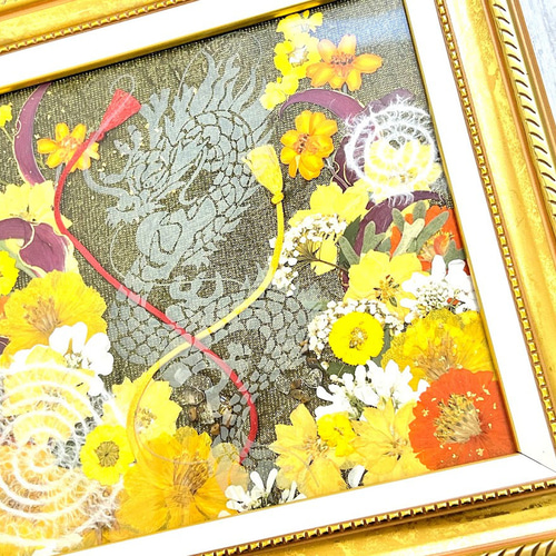 富士龍鎌倉彫り額飾り