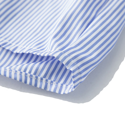 春秋新品 長袖ラペルシャツ メンズ コットン 青と白のストライプ レトロ カーディガンシャツ ゆったり トップス 14枚目の画像