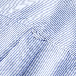 春秋新品 長袖ラペルシャツ メンズ コットン 青と白のストライプ レトロ カーディガンシャツ ゆったり トップス 12枚目の画像