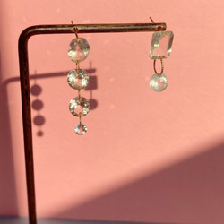 Prana gem drops ✴︎滴る宝石のしずく✴︎アクアマリン ✴︎グリーンアメジスト✴︎k14gf 9枚目の画像